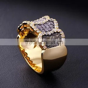 Good Price Item Jewelry Fashion Zircon Colorful Party Ladies Unique Brass Ring thumbnail-4