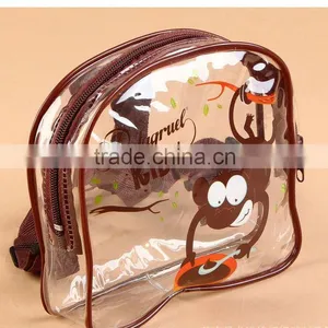 Rectangle Clear PVC Bag With Mental Magnetic Button thumbnail-1