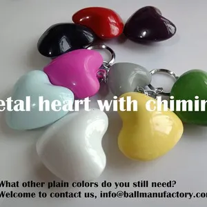 Supply Metal Heart Shape Key Ring With Chiming for Valentine's Day Gift thumbnail-1