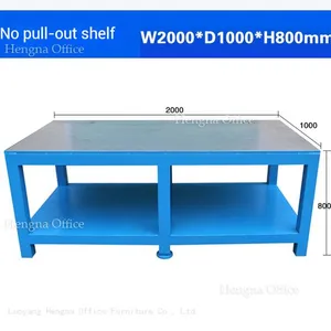Welded Steel Workbench WT-W231 With Mirror-Polished Terrazzo Top&Zero-Wobble Damping System Pro-Series for Analytical Balance Room-Custom Supported thumbnail-4