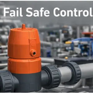 PVC Diaphragm Valve Fail Safe Close FC for Water Treatment Chemical System thumbnail-1