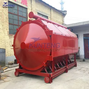 Biochar Making Machine Bough Carbonization Furnace Horizontal Biomass Carbonization Stove thumbnail-2