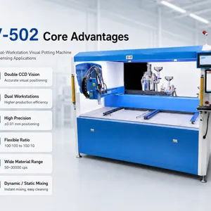 Daheng Pgv-501S CCD Visual Ab Two-Component Glue Potting and Dispensing Machine for Epoxy PU And Silicone thumbnail-4