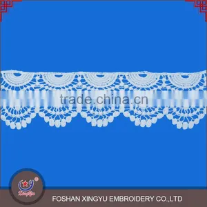 New Product Soft White Wave Shape Lace Fabric Factory Direct Sales Trimming Water Souble Lace thumbnail-2