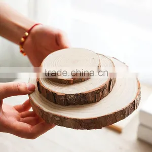 Timber Wooden Coasters, Wood Cup Coasters With Bark thumbnail-1