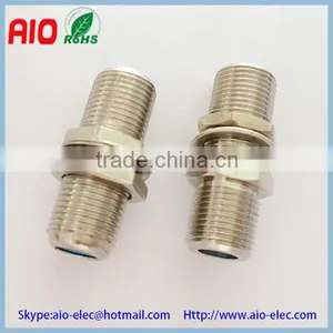 F Type Female Socket Barrel Extension Coupler Joiner Cable Jointer Connectors thumbnail-1