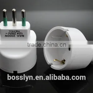 Germany European to Italy Chile Power Plug Adapter Travel Converter Vacation thumbnail-6