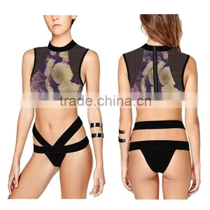 (ODM/OEM Factory)Custom Tankinis Set Sexy Bodysuit COMIC SWIMSUIT Digital Printing Swimwear Women, Girl Swimwear thumbnail-3