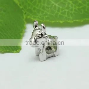 Wholesale 2015 New Style Cattle Shape DIY Anti-silver Creative Bracelets Accessories Metal Zinc Alloy Beads With Holes thumbnail-3