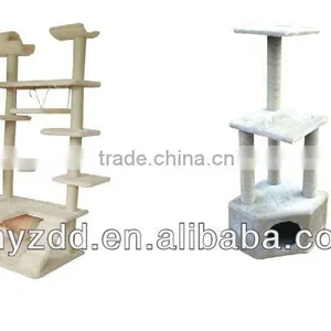Plush Cat Tree Cat Scratcher House /plush Pet Toy/plush House for Cat thumbnail-1