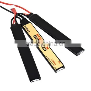 Mini Airsoft Gun Battery Firefox Lipo 3S 11.1V 1200mAh 20C Airsoft Triple Airsoft Battery AEG Airsoft Electric Gun Triplets thumbnail-1