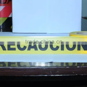 Caution Tape Yellow With Black Words PERCAUCION on the PE Film SGS and TUV Certification Caution Tape thumbnail-5