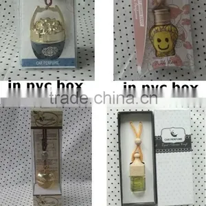 Haning Car Perfume Set/car Air Freshener With Square Clear Glass Bottle Quality Choice thumbnail-3
