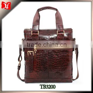 Men's New Products! Genuine Leather Crocodile Skin Bags Thailand thumbnail-1