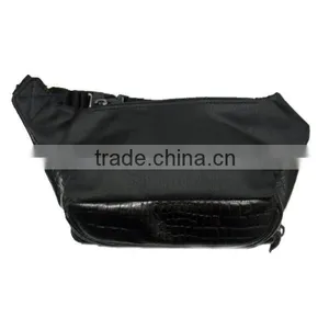 Crocodile Genuine Leather Chest Bag Mens Satchel Bag thumbnail-3