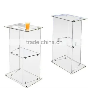 Floor Standing Clear Acrylic Lectern thumbnail-1