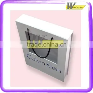 Clearly PVC Window Paperboard Packaging Box With Cotton Handle thumbnail-1