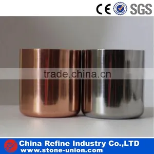 Metal Material Copper and Silver Candle Cups Holder to Use for Candles thumbnail-1