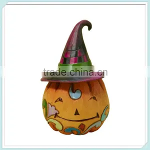 Handmade Halloween Resin Mini Pumpkin Figurine thumbnail-1