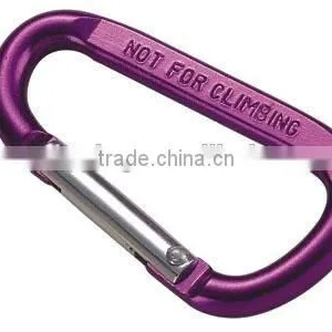 High Quality Aluminum Snap Hook Green D Type With Pin Key Rings /Decoration Accesory China thumbnail-4