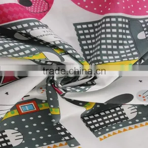 100% Cotton Textile Digital Print Lovely Cat Pattern Poplin Cotton Cloth Fabrics thumbnail-5