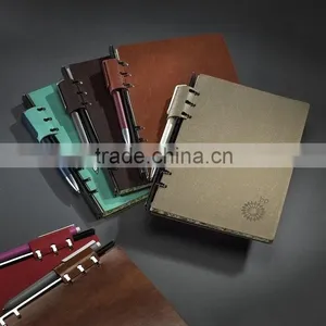 Pu Leather Notebook With Pen Insert thumbnail-1