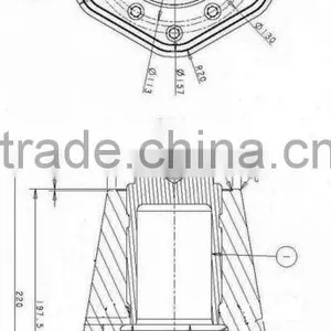 Supply High Voltage Epoxy Resin 52kv Cable Bushing Insulator thumbnail-3