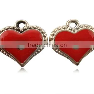 Acrylic Red Heart Shaped Beads Pendant thumbnail-3