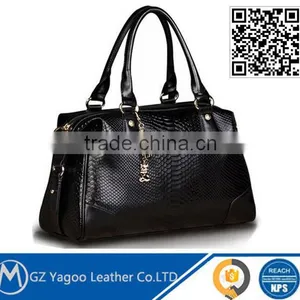 2016 Black Python Leather Women Bags thumbnail-4