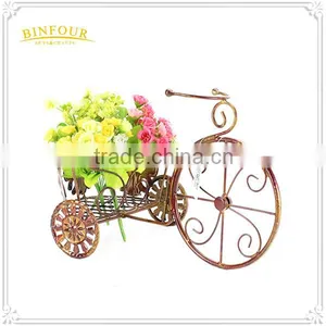 Antique Garden Bike Planter Metal Bicycle Flower Pot thumbnail-2
