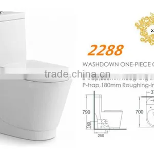 Fashion Bathroom Design Water Saving One Piece Toilet thumbnail-2