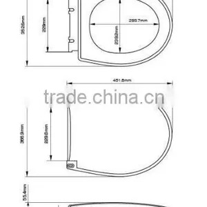 Antibacterial Urea Toilet Seat Cover MG-10 thumbnail-2