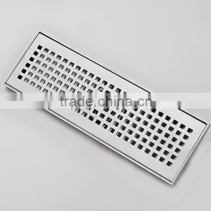 Stainless Steel Linear Shower Floor Drain With Wedge Wire Grate thumbnail-4