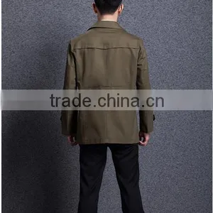 Manufacturers Selling Man Paragraph Dust Coat Grows in the Spring and Autumn Period and the New Lapel Leisure Fashion Personali thumbnail-4