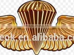 Customized Plated Technique Custom Metal Pilot Wings Pin Badge thumbnail-1