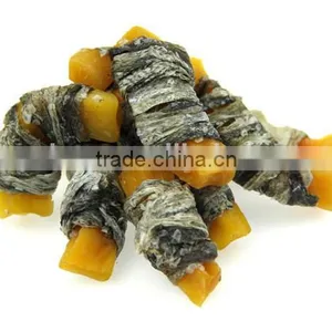 Wholesale Natural Fish Skin and Apple Wraps Pet Dog Snack thumbnail-3