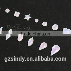Best Price ! Bling Bling White Opal Hotfix Stones Wholesale ZX:SZ578 thumbnail-2
