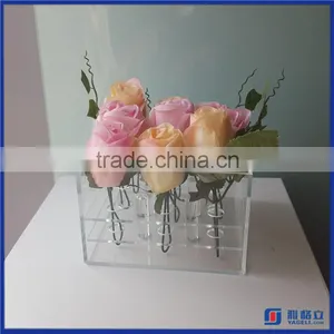 Manufacturer Supplier Customized Acrylic Flower Display Box / High Quality Acrylic Flower Display Case thumbnail-1