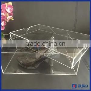 2016 Hot!! Custom Printed Shoe Box / Clear Acrylic Shoe Box Wholesale thumbnail-5