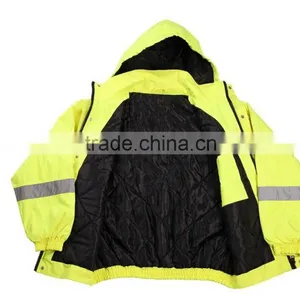 Winter Hi Vis Safety Jacket With Reflector High Quality Winter Jacket thumbnail-1