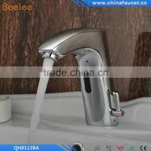 Bathroom Sink Faucet Brass Finish With Automatic Sensor (Hot and Cold)(QH0112BA) thumbnail-3