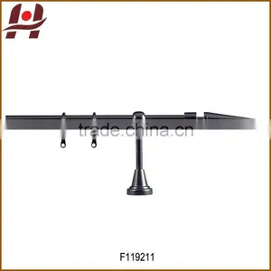 F119211 Metal Iron Aluminium Stainless Steel Brass Plated Plain Twisted Extensible Telescopic Window Curtain Poles Rods Pipes thumbnail-1