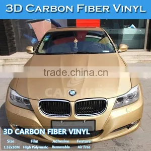 Stretchable Air Bubble Free Gold Carbon Film For Auto Body 1.52x30M 1.27x30M thumbnail-5