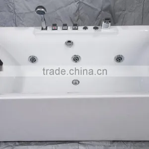 SUNZOOM Upvc-white-hard-tub,mini Whirlpool Hot Tub,1400 Bath Tub Freestanding thumbnail-1