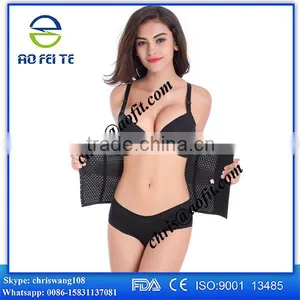 2016 New Fashion Latex Waist Trainer 9 Steel Boned Waist Training Corsets Latex Waist Cincher Sexy Women Shapewear Quality Choice thumbnail-1