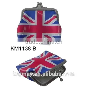 China Supplier Wholesale Flag Pattern Promotional PVC Coin Purse thumbnail-1