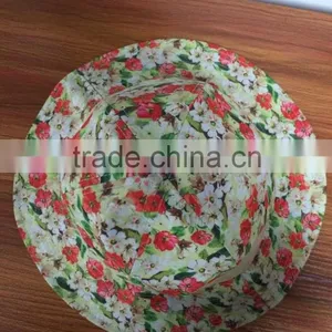 Colorful Floral Designer Printed Custom Bucket Hat thumbnail-4