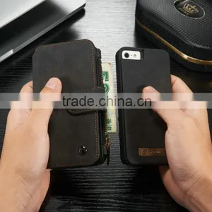 Whosale Leather Wallet Phone Cover Combo For Iphone 5/5s thumbnail-3