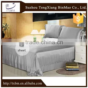 100% Silk 19mm Charmeuse Solid Color Queen Flat Sheet thumbnail-1