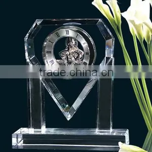 Desktop Clock Crystal Material With Battery Crystal Decoration thumbnail-2